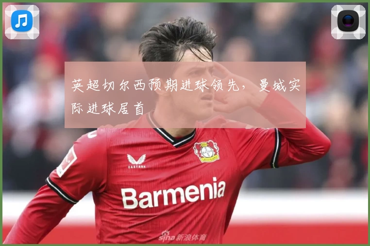 英超切尔西预期进球领先，曼城实际进球居首